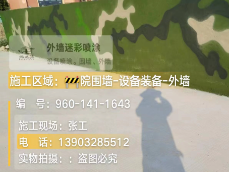 丹东 迷彩漆喷涂价格（按平方米计费）